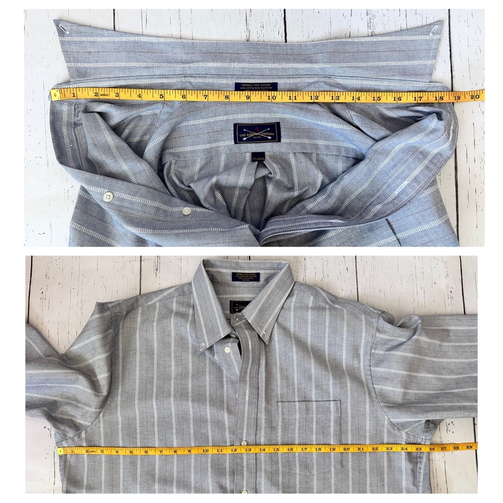 The Arrow Company Wrinkle Free Oxford Long Sleeve Men’s Shirt. 17 1/2. 34/35 - Picture 5 of 8